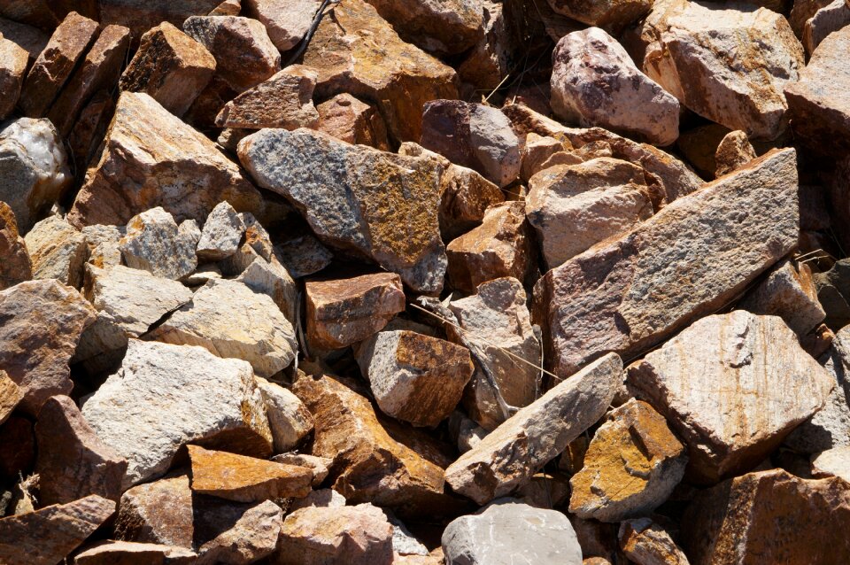 Rough stone rock photo