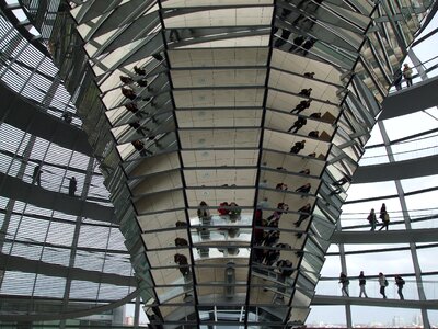 Bundestag glass steel photo