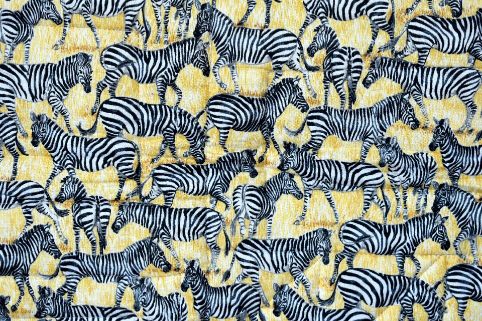 Desktop abstract quilt zebra