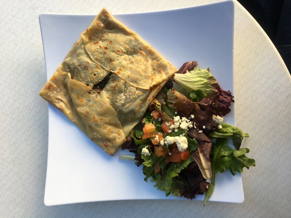 Galette crepe dinner