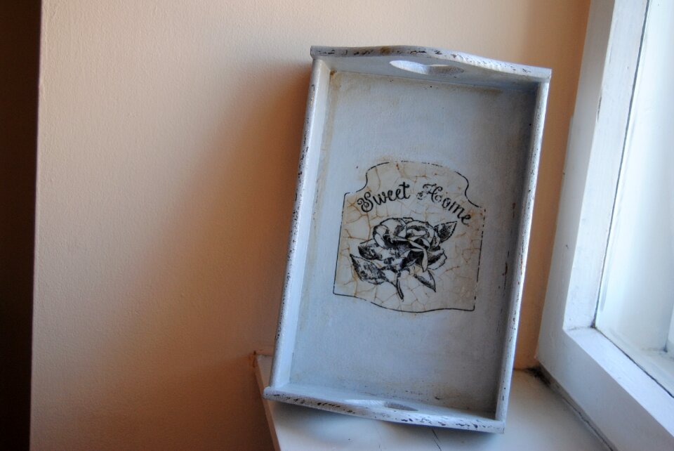 Decoupage ornament window
