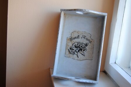 Decoupage ornament window