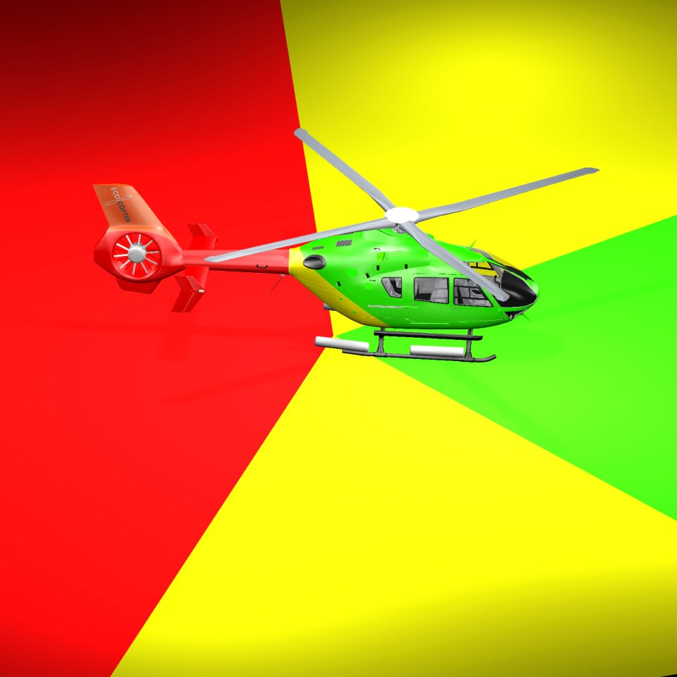 Plane transport helicopter