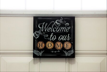 Door welcome home photo