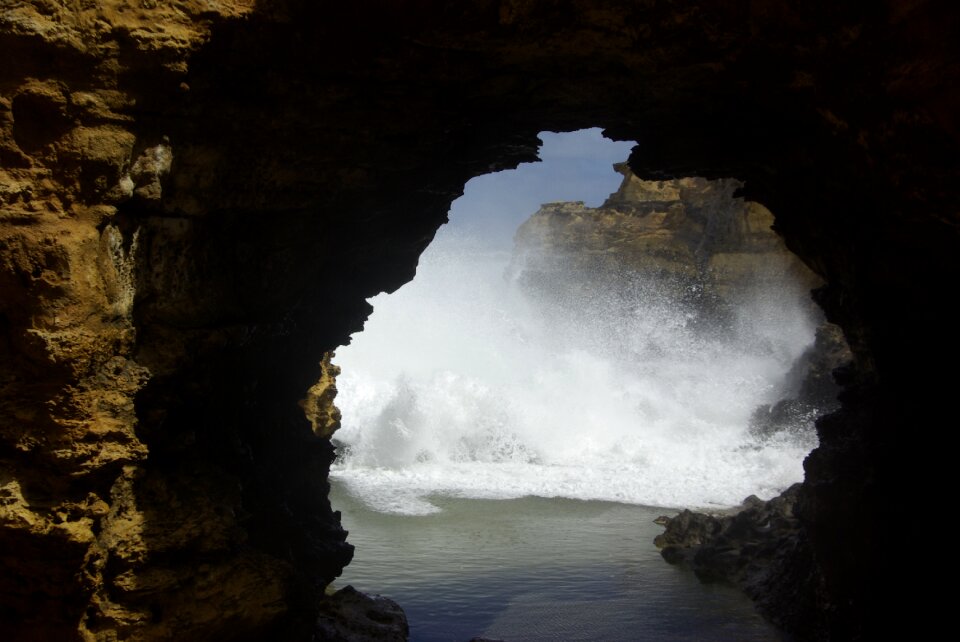Tunnel geological beach