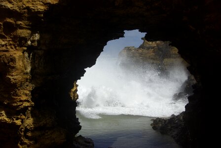 Tunnel geological beach photo