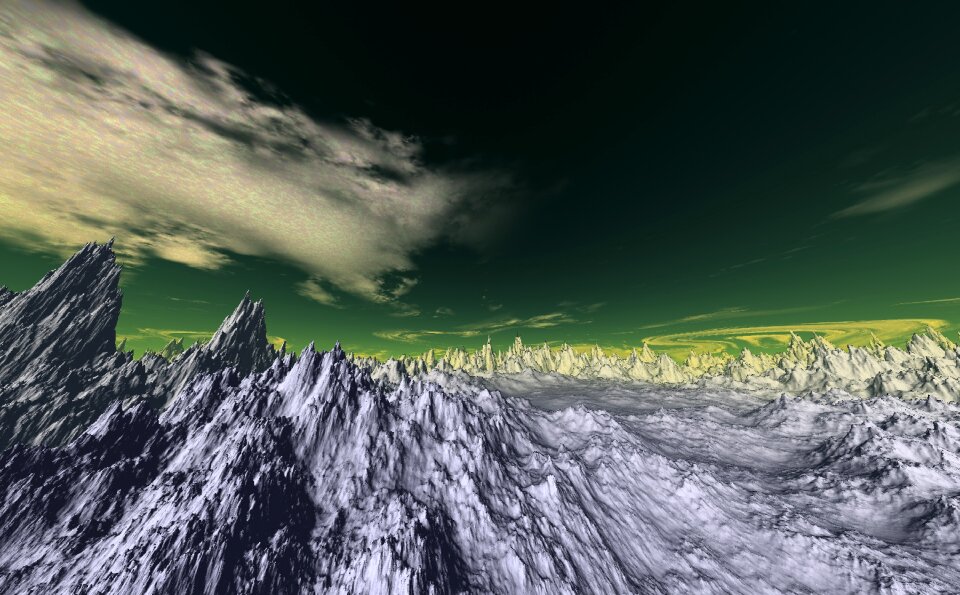 Panoramic landscape mountain