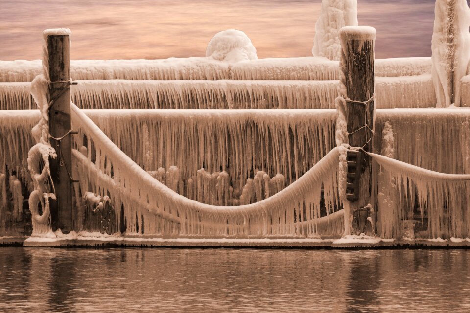Winter water frost