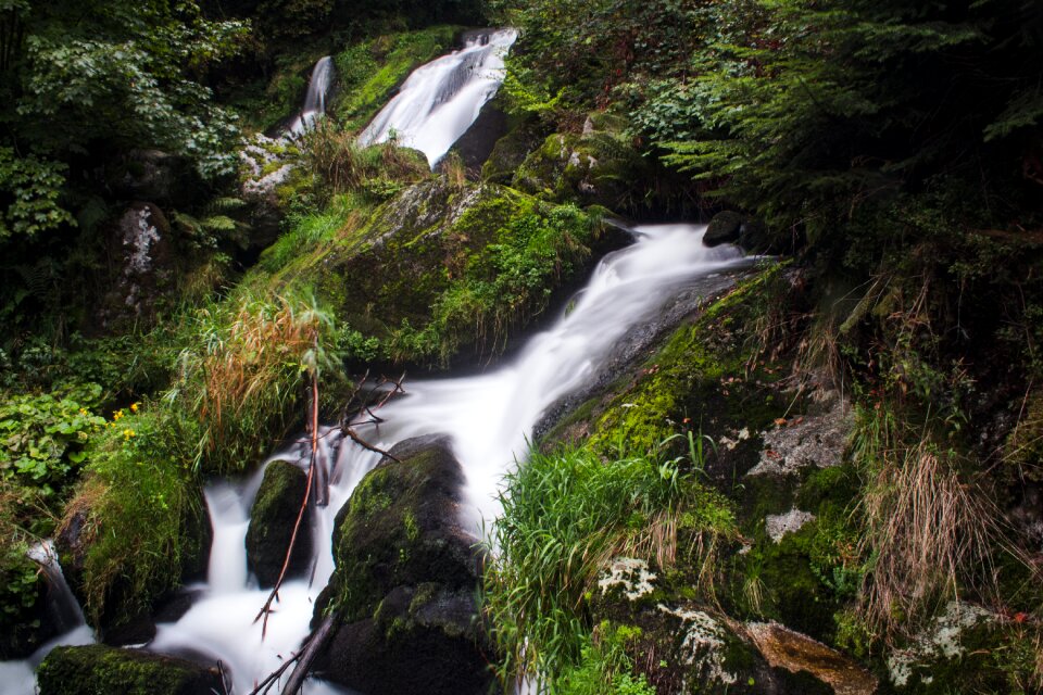 Nature cascade landscape photo