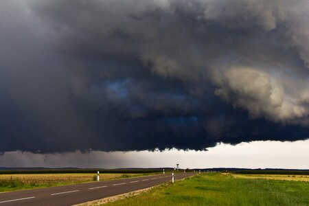 Storm hunting meteorology back photo