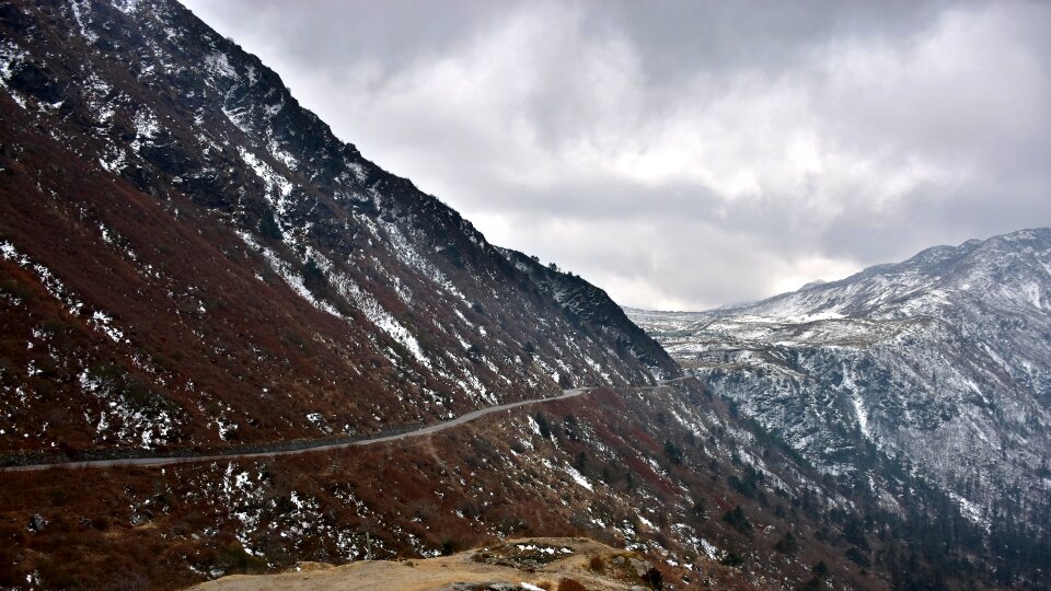 Panoramic landscape rock photo