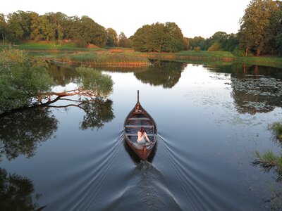 Nature boat summer photo