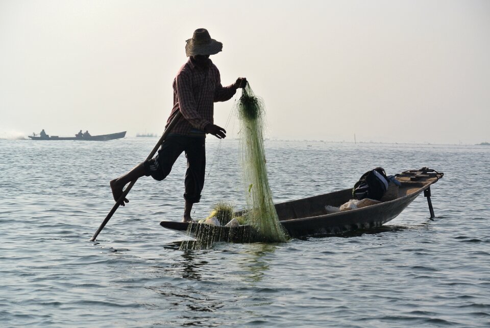 Myanmar fisherman Free photos