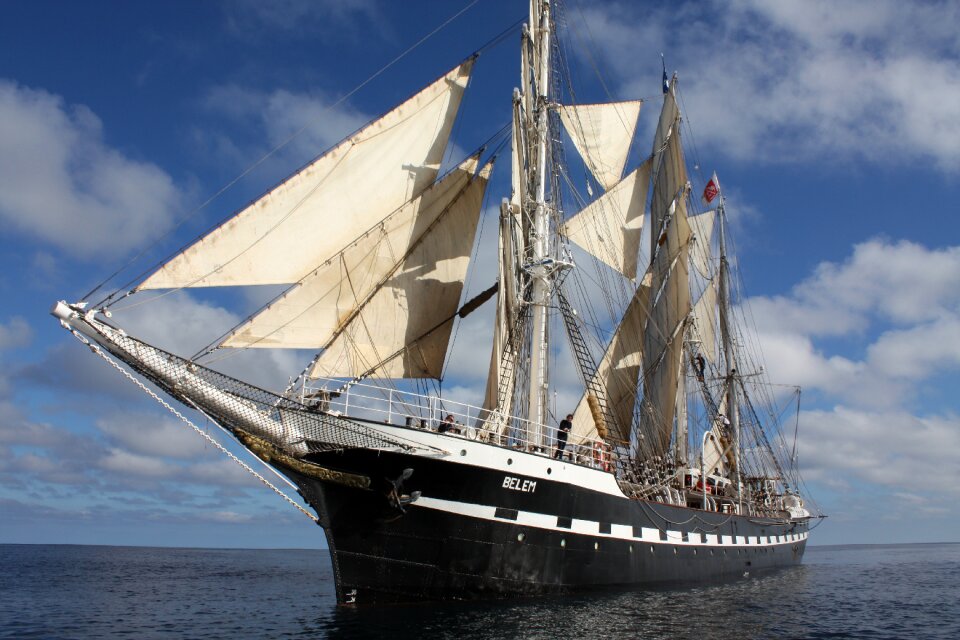 Sailboat belem sails photo