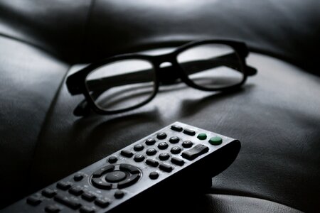 Reading glasses remote control relax photo