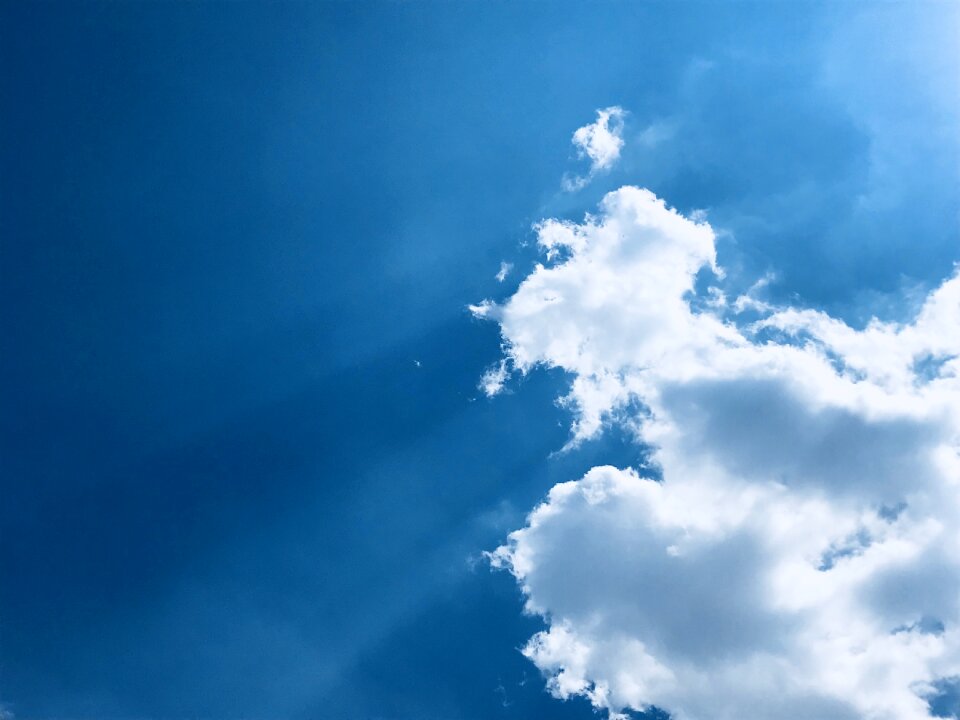 Outdoors fluffy clouds