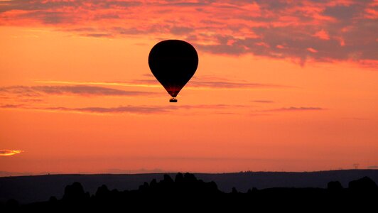 Sky dawn balloon photo