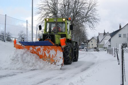 Weather blizzard snow plough