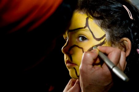 Child carnival makeup