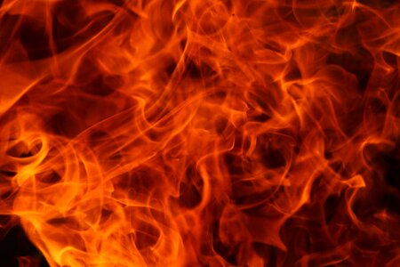 Heat flammable fireplace photo
