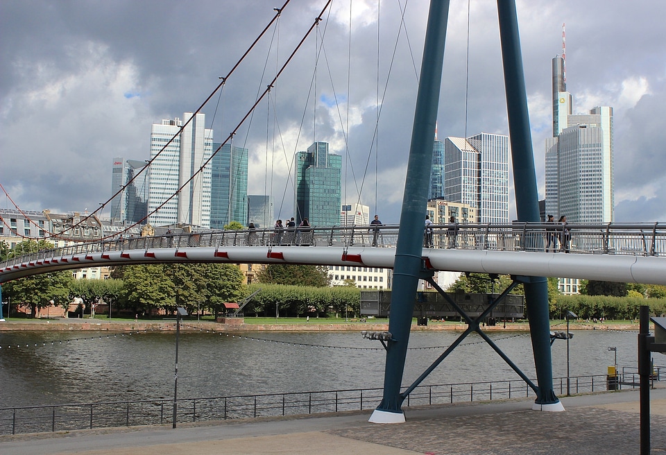 Skyline clouds bridge