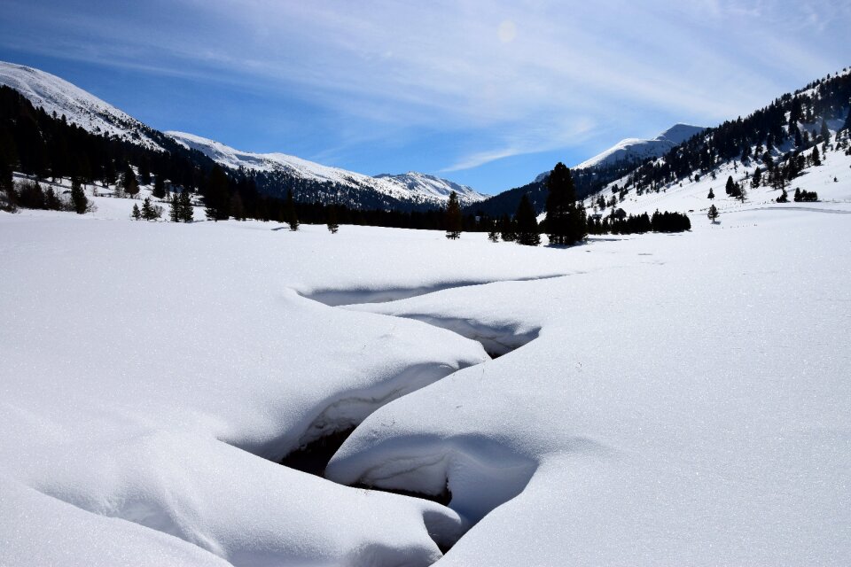 Mountain ice nature
