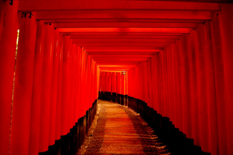Building kyoto torii