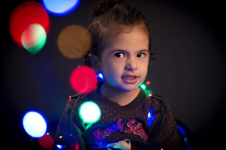 Child girl light
