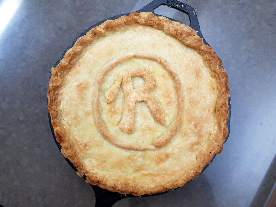 Pie crust chicken pie