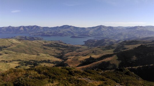 Mountain a bird's eye view nature photo