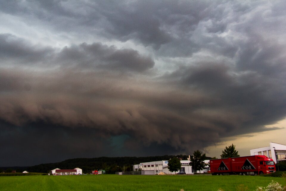 Storm hunting meteorology super cell photo