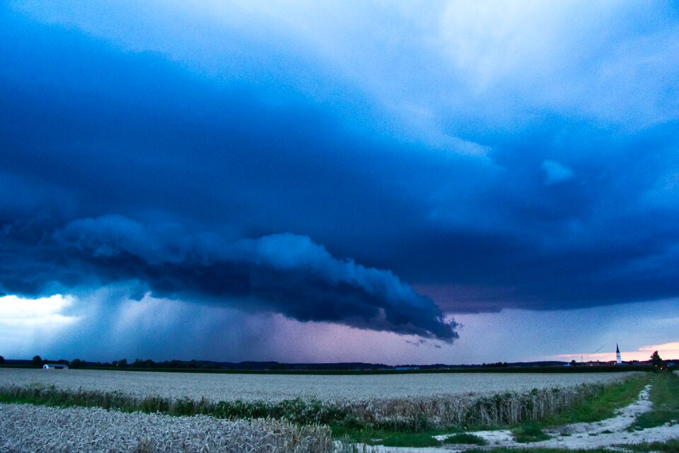 Blue hour cumulonimbus storm hunting
