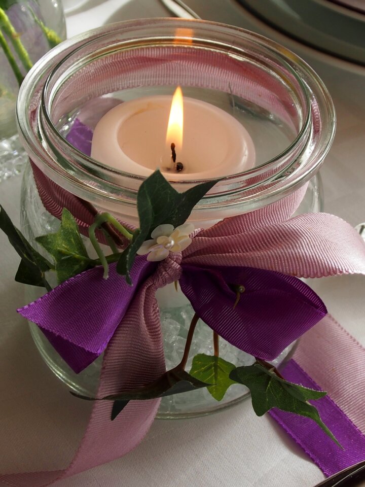 Birthday candle glass loop