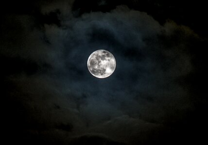 Full moon luna darkness photo