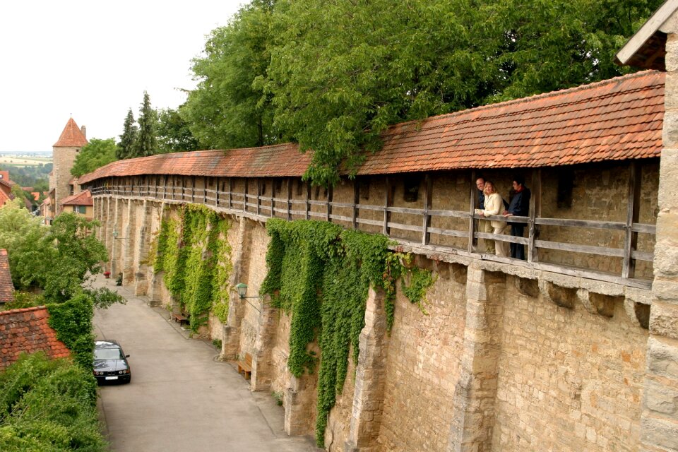 Old wooden structure city wall