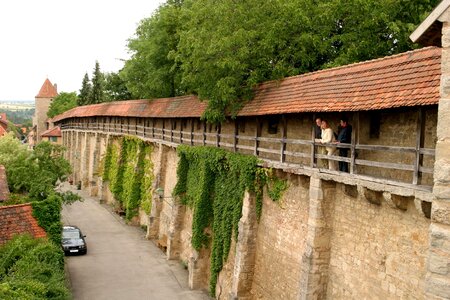 Old wooden structure city wall photo