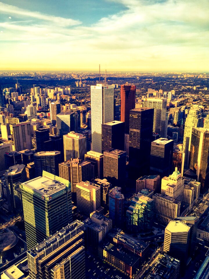 City skyline urban landscape