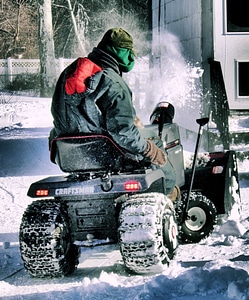 Snowy blizzard weather photo