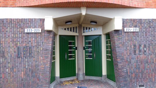 Architecture amsterdam school facade photo
