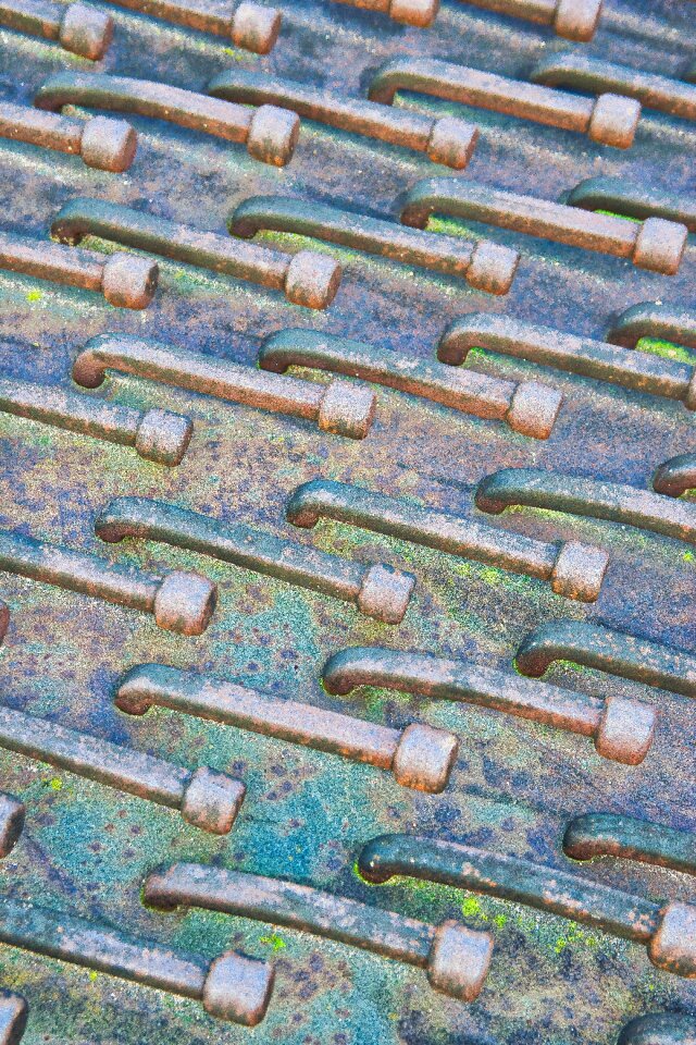 Crooked nails metal artwork