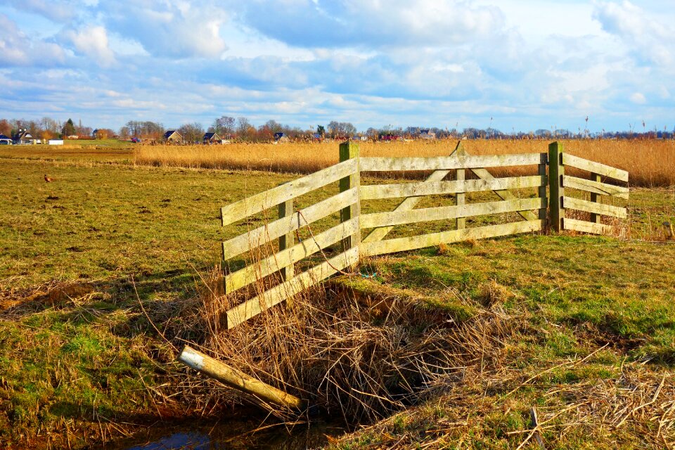 Pasture ditch rural