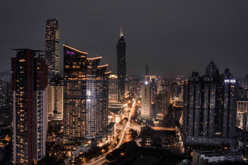 City skyscraper building