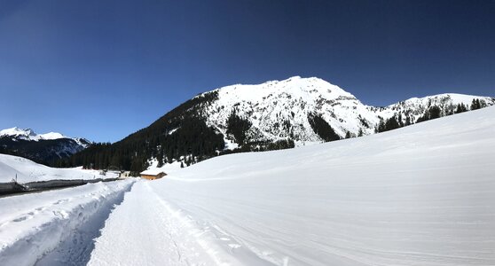 Mountain frozen hill