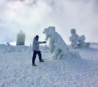Winter mountain rise