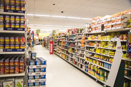Supermarket shop market