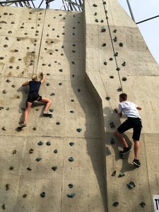 Man outdoor climb