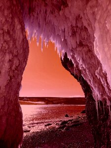 Ice icicles winter photo