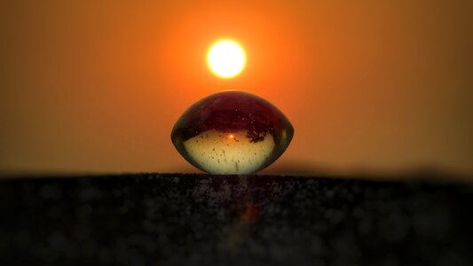 Sunset blur bright