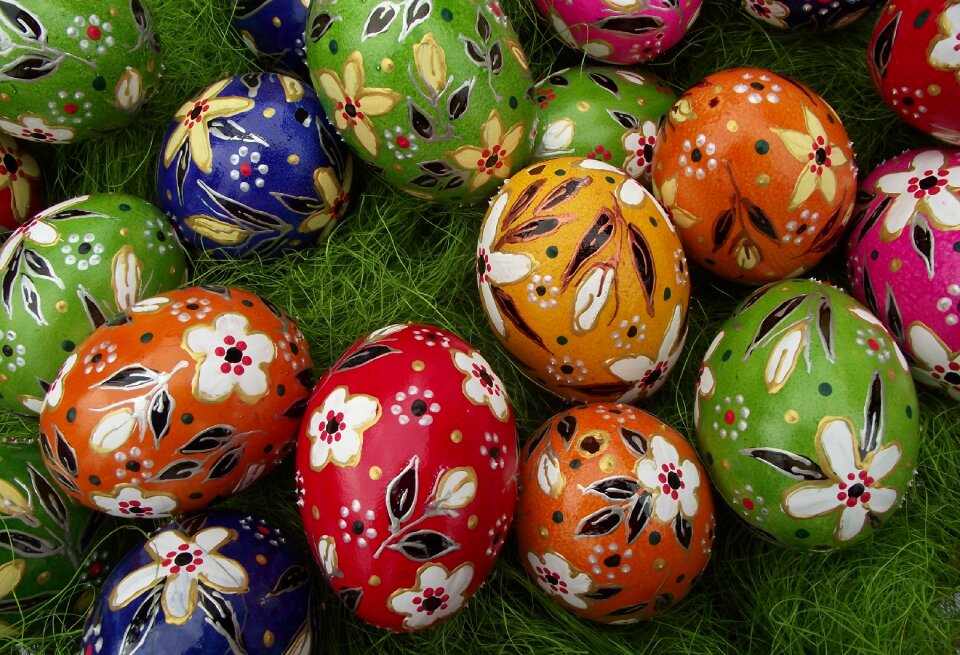 Easter decoration painted