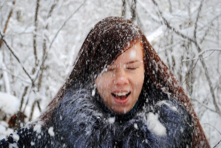 Portrait people snowflake